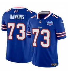 Men Buffalo Bills 73 Dion Dawkins Blue 2025 F U S E  With Farewell Patch Vapor Untouchable Limited Stitched Football Jersey