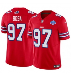 Men Buffalo Bills 97 Joey Bosa Red 2025 F U S E With Farewell Patch Vapor Untouchable Limited Stitched Football Jersey Men Buffalo Bills 97 Joey Bosa Red 2025 F U S E With Farewell Patch Vapor Untouchable Limited Stitched Football Jersey