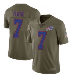 Men Buffalo Bills Doug Flutie Green Limited 2017 Salute to Service Jersey