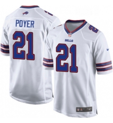 Mens Nike Buffalo Bills 21 Jordan Poyer Game White NFL Jersey