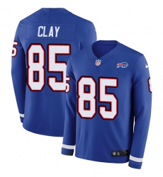 Nike Bills 85 Charles Clay Royal Blue Team Color Men s Stitched NFL Limited Therma Long Sleeve Jersey