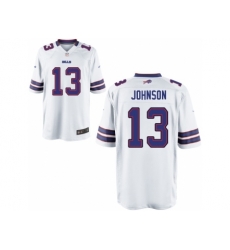 Nike Buffalo Bills 13 Steve Johnson White Game NFL Jersey