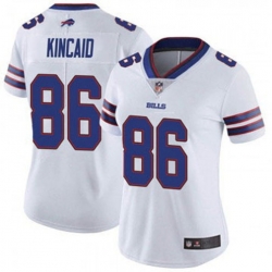 Women Buffalo Bills 86 Dalton Kincaid #86 White Vapor Untouchable Limited Jersey