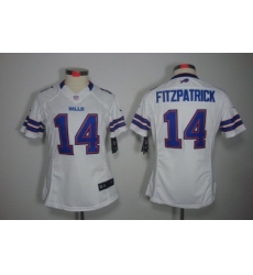 Women Nike Buffalo Bills 14# Ryan Fitzpatrick White Color Limited Jerseys