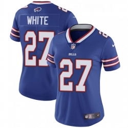 Womens Nike Buffalo Bills 27 TreDavious White Royal Blue Team Color Vapor Untouchable Limited Player NFL Jersey