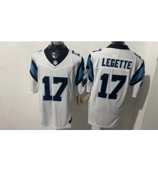 Men Carolina Panthers 17 Xavier Legette White F U S E Vapor Limited Stitched Football Jersey Men Carolina Panthers 17 Xavier Legette White F U S E Vapor Limited Stitched Football Jersey