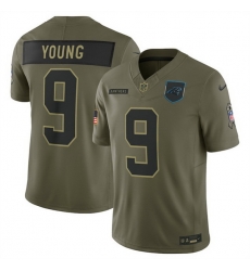 Men Carolina Panthers 9 Bryce Young Olive 2025 Salute to Service Limited Stitched Football Jersey Men Carolina Panthers 9 Bryce Young Olive 2025 Salute to Service Limited Stitched Football Jersey