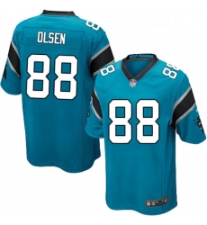 Mens Nike Carolina Panthers 88 Greg Olsen Game Blue Alternate NFL Jersey