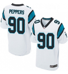 Mens Nike Carolina Panthers 90 Julius Peppers Elite White NFL Jersey