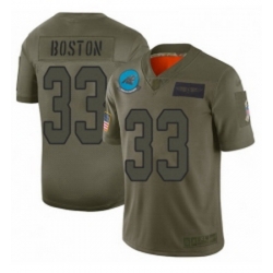 Womens Carolina Panthers 33 Tre Boston Limited Camo 2019 Salute to Service Football Jersey