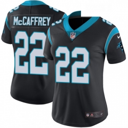 Womens Nike Carolina Panthers 22 Christian McCaffrey Black Team Color Vapor Untouchable Limited Player NFL Jersey