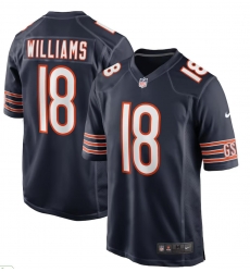 Men Caleb Williams Chicago Bears #18 Blue Vapor Limited Blue jerseys