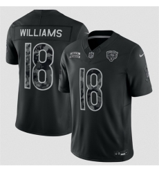 Men Chicago Bears  18 Caleb Williams Black F U S E  2026 Salute to Service Limited Stitched Football Jersey