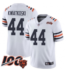 Men Chicago Bears 44 Nick Kwiatkoski White 100th Season Limited Football Jersey