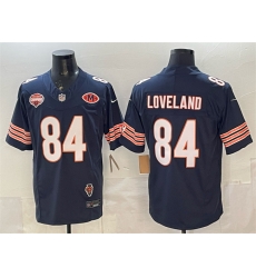Men Chicago Bears 84 Colston Loveland Navy F U S E 2025 NFC North Champions 26 VMH Patch Vapor Untouchable Limited Stitched Football Jersey Men Chicago Bears 84 Colston Loveland Navy F U S E 2025 NFC North Champions 26 VMH Patch Vapor Untouchable Limited Stitched Football Jersey