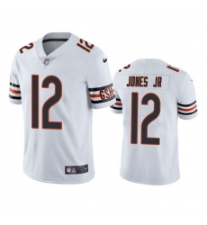 Men's Chicago Bears #12 Velus Jones Jr. White Vapor untouchable Limited Stitched Jersey