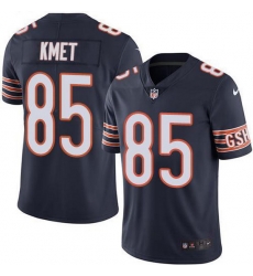 Nike Bears 85 Cole Kmet Navy Blue Team Color Men Stitched NFL Vapor Untouchable Limited Jersey