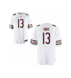 Nike Chicago Bears 13 Johnny Knox Game White NFL Jersey