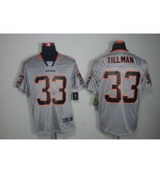 Nike Chicago Bears 33 Charles Tillman Grey Elite Lights Out NFL Jersey