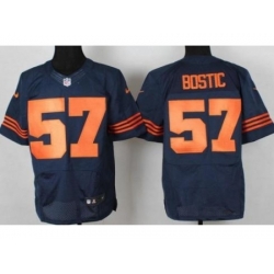 Nike Chicago Bears 57 Jon Bostic Blue Elite Orange Number NFL Jersey