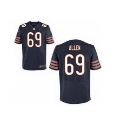 Nike Chicago Bears 69 Jared Allen Blue Elite NFL Jersey