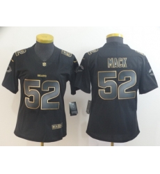 Women Nike Bears 52 Khalil Mack Black Gold Vapor Untouchable Limited Jersey