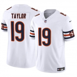 Youth Chicago Bears 19 Tory Taylor White 2023 F U S E  Vapor Stitched Football Jersey