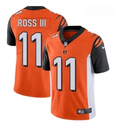 Bengals 11 John Ross III Orange Alternate Men Stitched Football Vapor Untouchable Limited Jersey