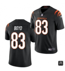 Men Cincinnati Bengals #83 Tyler Boyd 2021 Black Vapor Untouchable Limited Stitched NFL Jersey