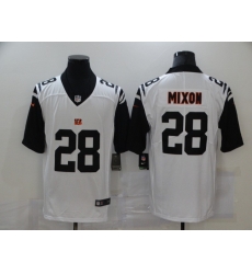 Nike Cincinnati Bengals 28 Joe Mixon White Color Rush Limited Jersey