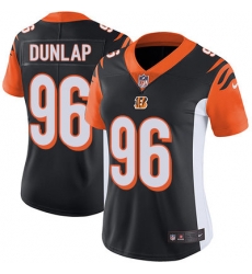 Nike Bengals #96 Carlos Dunlap Black Team Color Womens Stitched NFL Vapor Untouchable Limited Jersey