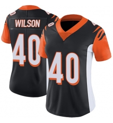 Women Nike Cincinnati Bengals 40 Brandon Wilson Black Jersey