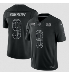 Youth Cincinnati Bengals  9 Joe Burrow Black 2026 Salute to Service Limited Stitched Football Jersey