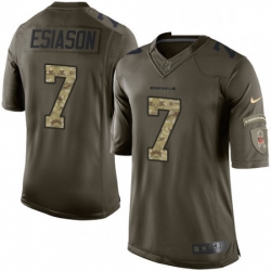 Youth Nike Cincinnati Bengals 7 Boomer Esiason Elite Green Salute to Service NFL Jersey