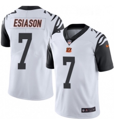 Youth Nike Cincinnati Bengals 7 Boomer Esiason Limited White Rush Vapor Untouchable NFL Jersey