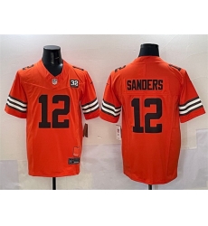 Men Cleveland Browns 12 Shedeur Sanders Orange 2025 Draft F U S E With Jim Brown Memorial 26 Home Patch Vapor Limited Stitched Football Jersey Men Cleveland Browns 12 Shedeur Sanders Orange 2025 Draft F U S E With Jim Brown Memorial 26 Home Patch Vapor Limited Stitched Football Jersey