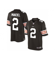 Nike Cleveland Browns 2 Johnny Manziel Brown Limited NFL Jersey