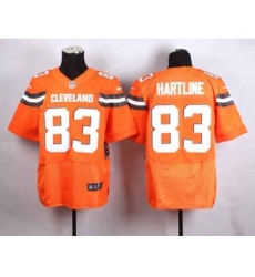 nike nfl jerseys cleveland browns 83 hartline orange[Elite][new style]