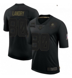 Youth Cleveland Browns 80 Jarvis Landry Black Salute To Service Limited Jersey