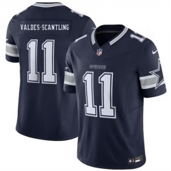 Men Dallas Cowboys  11 Marquez Valdes Scantling Navy 2026 F U S E Vapor Untouchable Limited Stitched Football Jersey