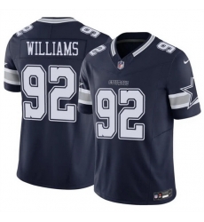 Men Dallas Cowboys 92 Quinnen Williams Navy 2025 F U S E Vapor Untouchable Limited Stitched Football Jersey