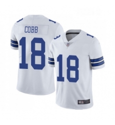 Mens Dallas Cowboys 18 Randall Cobb White Vapor Untouchable Limited Player Football Jersey