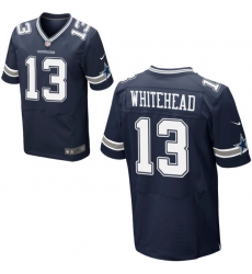 Nike Cowboys 13 Lucky Whitehead Blue Elite Jersey