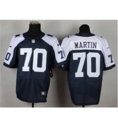 Nike Dallas cowboys 70 Zack Martin blue Elite thankgivings NFL Jersey