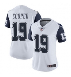 Women Dallas Cowboys 19 Amari Cooper White Limited Color Rush Vapor Untouchable Jersey