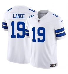 Youth Dallas Cowboys 19 Trey Lance White 2023 F U S E Vapor Untouchable Limited Stitched Football Jerseys