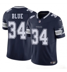 Youth Dallas Cowboys 34 Jaydon Blue Navy 2025 F U S E Draft Vapor Untouchable Limited Stitched Football Jersey