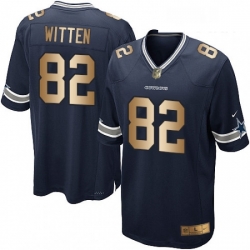 Youth Nike Dallas Cowboys 82 Jason Witten Elite NavyGold Team Color NFL Jersey