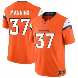 Men Denver Broncos  37 Paul Manning Orange 2026 F U S E  Vapor Limited Stitched Football Jersey