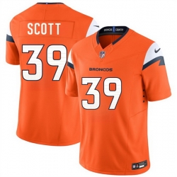 Men Denver Broncos  39 Miles Scott Orange 2026 Draft F U S E  Vapor Limited Stitched Football Jersey